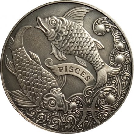 Беларусь 1 рубль 2014 год - Рыбы (Pisces)