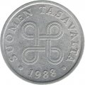 Финляндия 5 пенни 1988 год
