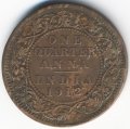 Британская Индия 1/4 анны 1912 год
