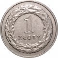 Польша 1 злотый 2015 год