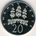 Ямайка 20 центов 1976 год