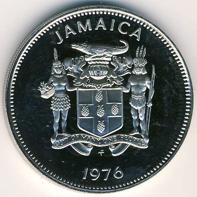 Ямайка 20 центов 1976 год