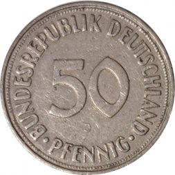 ФРГ 50 пфеннигов 1969 год (J)