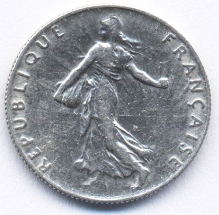 Франция 50 сантимов 1915 год