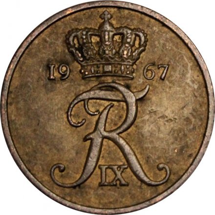 Дания 5 эре 1967 год