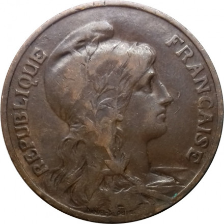 Франция 10 сантимов 1914 год
