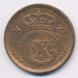 Дания 5 эре 1920 год