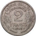 Франция 2 франка 1946 год (без отметки МД)