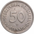 ФРГ 50 пфеннигов 1950 год (D)