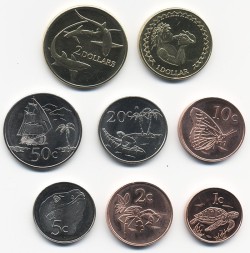 Набор из 8 монет Токелау 2017 год