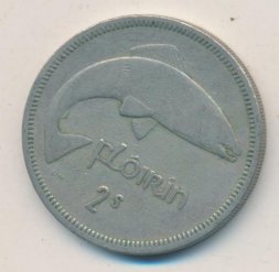 Ирландия 1 флорин (2 шиллинга) 1961 год - Атлантический лосось