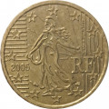 Франция 10 евроцентов 2005 год