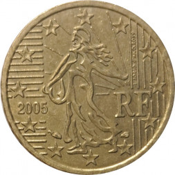 Франция 10 евроцентов 2005 год