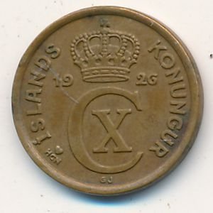 Исландия 1 эйре 1926 год