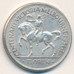 Австралия 1 флорин (2 шиллинга) 1934 год