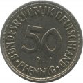 ФРГ 50 пфеннигов 1966 год (D)