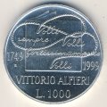 Италия 1000 лир 1999 год