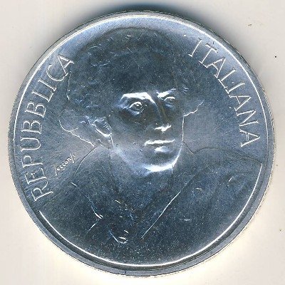 Италия 1000 лир 1999 год