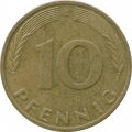 ФРГ 10 пфеннигов 1991 год - A