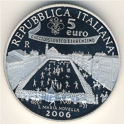 Италия 5 евро 2006 год