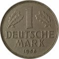 ФРГ 1 марка 1958 год (G)