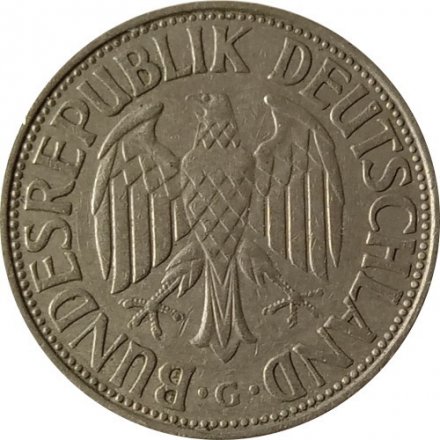 ФРГ 1 марка 1958 год (G)