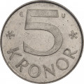 Швеция 5 крон 1982 год - Король Карл XVI Густав