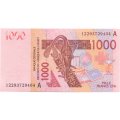 Кот-д`Ивуар 1000 франков 2003 год (A) - Верблюды UNC