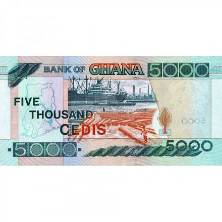 Гана 5000 седи 2002 год - Грузовой порт в Аккре UNC
