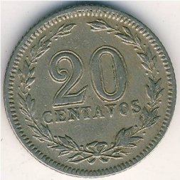 Аргентина 20 сентаво 1919 год