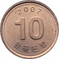 Южная Корея 10 вон 2007 год - Пагода Таботхап
