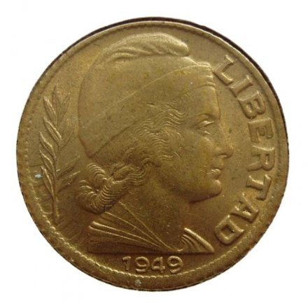 Аргентина 5 сентаво 1949 год