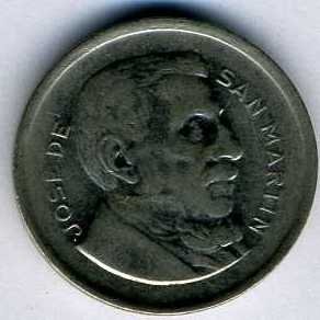 Аргентина 50 сентаво 1952 год
