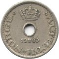 Норвегия 10 эре 1940 год - Король Хокон VII