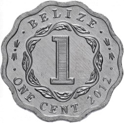 Белиз 1 цент 2012 год