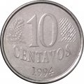 Бразилия 10 сентаво 1994 год - Фигура Республики