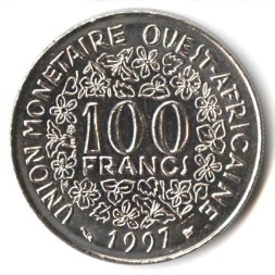 Монета Западная Африка 100 франков 1997 год