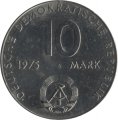 ГДР 10 марок 1975 год - 20 лет Варшавскому Договору