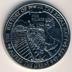 Олдерни 5 фунтов 2003 год