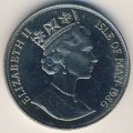 Остров Мэн 1 крона 1986 год - Чемпионат мира по футболу 1986, Мексика (флаги, медь-никель)