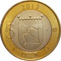 Финляндия 5 евро 2013 год - Исторические регионы Финляндии. Строения - Савония