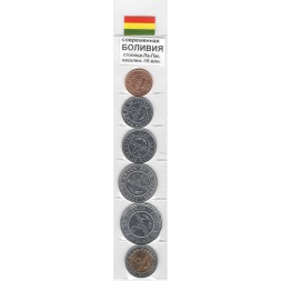 Набор из 6 монет Боливия 2012 год
