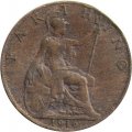 Великобритания 1 фартинг 1916 год