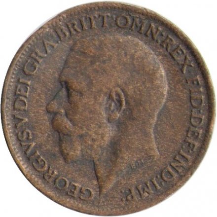 Великобритания 1 фартинг 1916 год