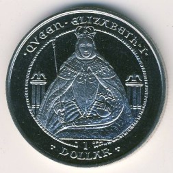 Виргинские острова 1 доллар 2009 год - Елизавета I