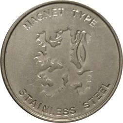 Жетон игровой Magnet type Stainless steel. Британский Лев