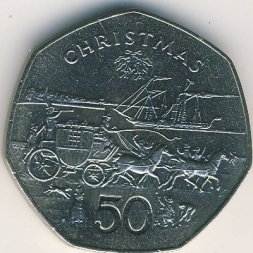 Остров Мэн 50 пенсов 1980 год