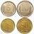 Набор из 4 монет Приднестровье 2022 год UNC