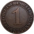 Веймарская республика 1 рейхспфенниг 1930 год (A)