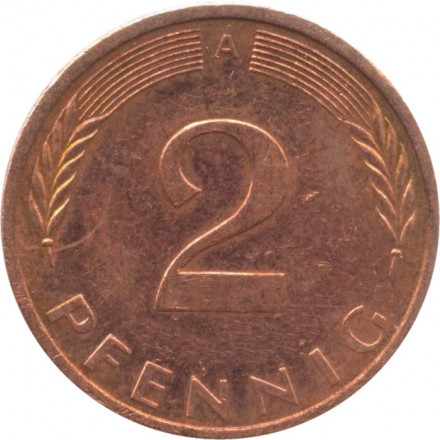 ФРГ 2 пфеннига 1995 год (A)